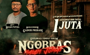 Yamaha Jatim : NGOBRAS MALAM JUMAT, BEDAH KISAH RUMAH HANTU DARMO, SURABAYA