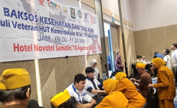 Sinergitas Dengan Komunitas dan YBSI, MPM Honda Jatim Gelar Baksos Kesehatan, Untuk LVRI Surabaya