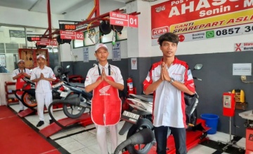 Pos AHASS TEFA SMK Binaan MPM Honda Jatim Terbaik Versi AHM