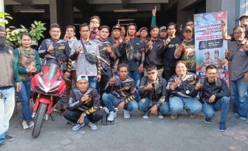 Komunitas Honda Jatim Nobar Moto GP Seri Mandalika, Dukung Pembalap AHRT