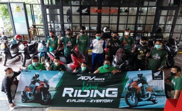 Dukung Klub Sepak Bola Surabaya, Komunitas Honda Nribun & Riding Bareng di MPM Riders Café