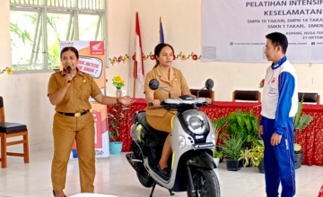 MPM Honda Jatim Ajak Guru di Rote Barat & Takari NTT Jadi Pelopor #Cari_Aman di Sekolah
