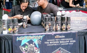 Ocim & Wawank, Bikin Takjub Peserta Kustom Kulture The Wicked Wallop IX 2024, Singapore