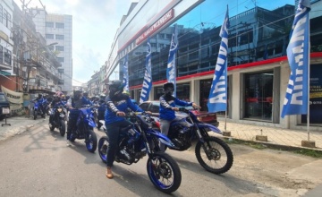 Rangkul Pengguna WR 155 R, Yamaha Gelar Aktivitas bLU cRU di Palembang