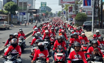 Ribuan Pecinta Honda Vario Ramaikan Parade Vario160 di Malang