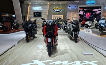 Jajaran Skutik Maxi Yamaha Kembali Pikat Pengunjung IIMS 2023