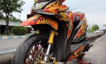 Honda Beat Street Fi 2018, Kediri : TRANSFORMASI TEMA PREDATOR