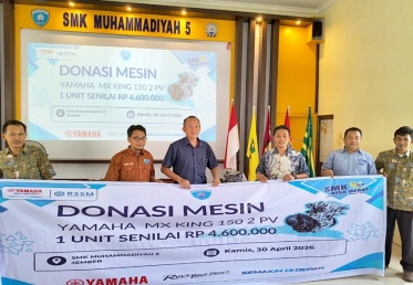 Yamaha STSJ Salurkan Donasi Mesin Sepeda Motor ke 12 SMK Binaan di Jawa Timur & NTB
