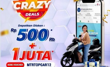 Yamaha Jatim : PROMO SPEKTAKULER, BAGIKAN CRAZY DEALS UNTUK KONSUMEN SETIA