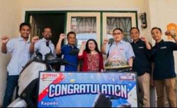KONSUMEN ASAL MALANG BERHASIL JADI PEMENANG GEBYAR HADIAH SOBEK LABEL YAMALUBE