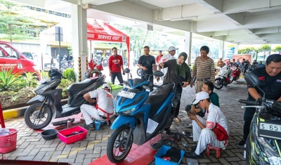 MPM Honda Jatim Lanjutkan Kepedulian untuk Disabilitas, Gelar Service & Ganti Oli Gratis di MPM Sedati