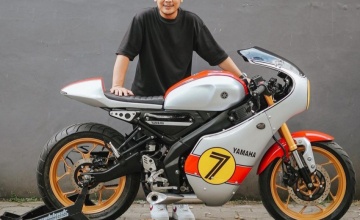 Lagi Ngetren, Jawara Customaxi Ini Bikin XSR 155 Café Racer Full Fairing Versi Gen Z