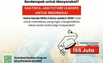 Astra Honda SDGs Future Leaders 2026 Resmi Dibuka, Total Apresiasi Capai Rp. 155 Juta