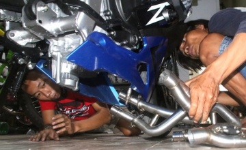 Baby Blue&quot; Mega Team Karapan - Dmillers Racing Team : STAGE 1, GANTI KNALPOT & NAIK 2,1 HP