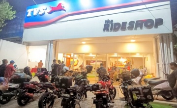TVS Dealer 3S Rideshop, Surabaya : TAMPIL LEBIH DEKAT, HELAT KOPDAR BERSAMA KOMUNITAS  & LOYALIS TVS