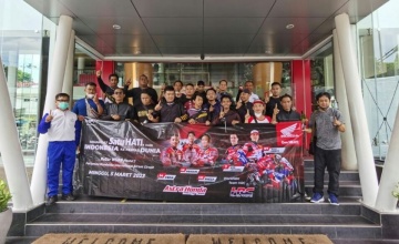 Nobar WSBK, Komunitas Honda Jatim jadi Saksi Kemenangan Tim AHRT