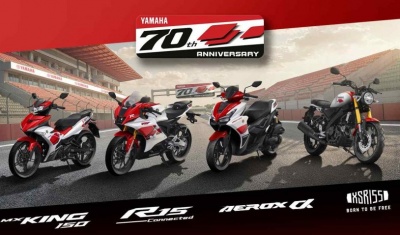 Yamaha Anniversary 70 Tahun, Line Up Livery Ikonik Edisi Spesial Resmi Mengaspal