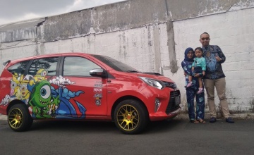Toyota Calya 2018 Sidoarjo : MINION DAN MONSTER INC BERSATU