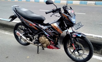 Suzuki Satria F, Surabaya : KONSEP STREET PERFORMA, BACK CUT VALVE & UP GRADE KARBU