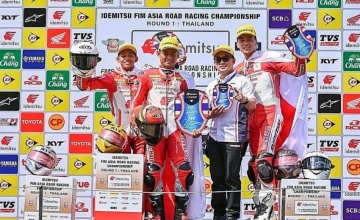 Membanggakan, Pebalap Astra Honda Kumandangkan Indonesia Raya di ARRC Thailand