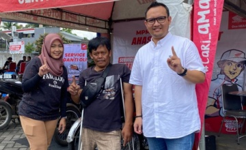 MPM Honda Jatim Peduli Disabilitas, Gelar Service dan Ganti Oli Gratis di SMK Muhammadiyah 1 Kepanjen