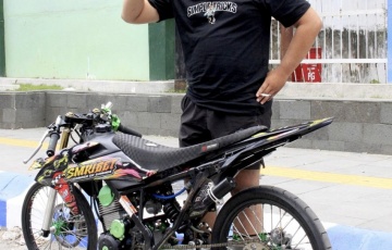 Kawasaki KLX 150, Kediri : TAMPIL JADI COOLING SYSTEM DI TENGAH SENGITNYA KOMPETISI HEREX !
