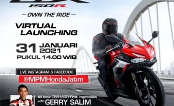 First Impression Riding Bareng Gerry Salim Di Virtual Launching All New Honda CBR150R, Live Instagram dan Facebook @mpmhondajatim