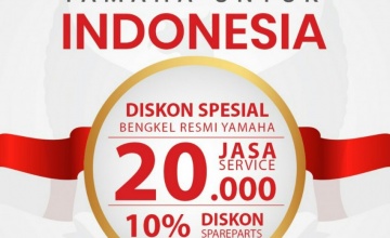 Merdeka ! Nikmati diskon service dan sparepart dari Yamaha STSJ untuk Menyambut Kemerdekaan Ke-79